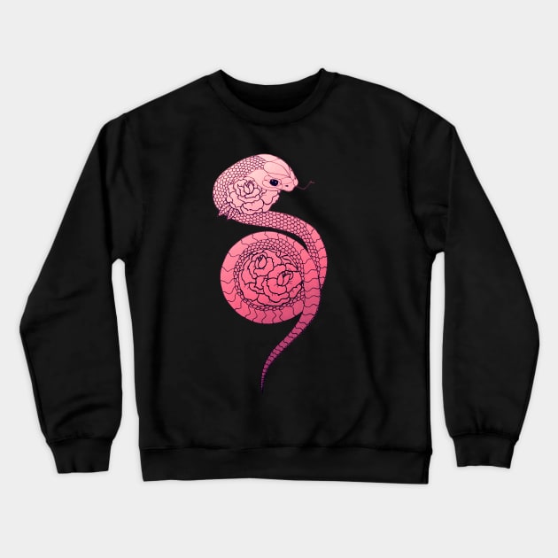 Rose Snake Crewneck Sweatshirt by canela